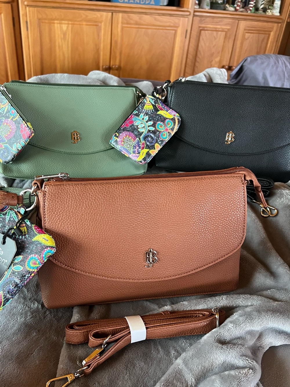 Julia Buxton Tess Crossbody Coin Purse/Tassel, 3 listed, price for ONE only, new